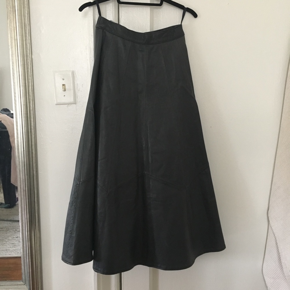 Amazing vintage leather maxi skirt XS/S